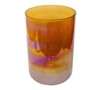 Verve Brown Glass Plant Pot (Dia) 12.5Cm, (H)18Cm