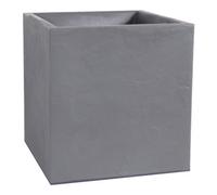 Verve Durdica 31L Light Grey Plastic Square Planter (H)43.5Cm (W)39.5Cm (D)39.5Cm
