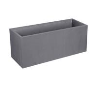 Verve Durdica 98L Light Grey Plastic Rectangular Planter (H)43.5Cm (D)39.5Cm