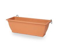 Verve Florus 1.5L Brown Plastic Bell Rectangular Trough (H)20Cm (W)24.5Cm (D)60Cm