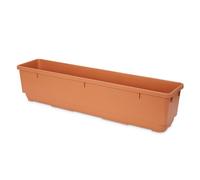 Verve Florus 17.8L Brown Plastic Bell Rectangular Trough (H)20Cm (W)20Cm (D)90Cm