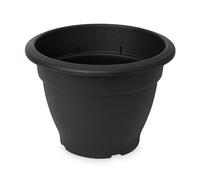 Verve Florus Black Bell Plastic Plant Pot (Dia) 30Cm, (H)22Cm, 9.9L