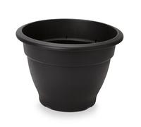 Verve Florus Black Bell Plastic Plant Pot (Dia) 38Cm, (H)27Cm, 20.21L