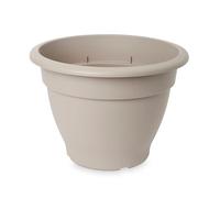 Verve Florus Taupe Bell Plastic Plant Pot (Dia) 38Cm, (H)27Cm, 20.21L
