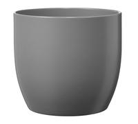 Verve Grey Ceramic Plant Pot (Dia) 24Cm, (H)23Cm, 7.5L
