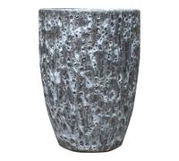 Verve Grey Volcanic Ceramic Plant Pot (Dia) 25Cm, (H)35Cm, 12L