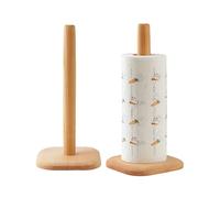 Verve Jelly 2 Pack Kitchen Roll Holder Wooden Paper Tower Stand with Anti Slip Pad, Tissue Paper Hanger Rack for Kitchen Countertop, Cabinet, Table