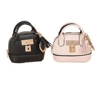 Verve Jelly 2 Pcs Mini Tote Bag Keychains, Cute Coin Purse Keyring PU Leather Backpack Key Chain Cosmetic Pouch Charm Pendant for Women Makeup Card Data Cable