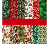 Verve Jelly 24 Sheets Christmas Pattern Paper Set, Christmas Decorative Craft Paper 6 in Singe Sided Scrapbook Paper for DIY Scrapbook Card Making Decoration
