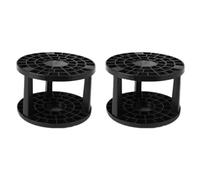 Verve Jelly 49 Holes Paint Brush Stand Artist Paint & Makeup Brushes Holder Detachable Storage Rack for Pens, Pencils or Small Tools, 2 Pack, Black