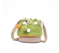 Verve Jelly Crochet Tote Bag Knitted Mushroom Shoulder Pouch Woven Coin Purse Handbag for Travel, Work