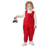 Verve Jelly Kids Little Boys Girls Baby Winter Snow Pants Waterproof Snowboard Overalls Ski Pants Red 12-18 Months