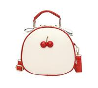 Verve Jelly Leather Crossbody Bag Cherry Print Hobo Bag Shoulder Bags Handbags with Adjustable Strap for Women
