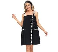 Verve Jelly Leopard Shower Towel Set Super Soft Towel Shower Sauna Set Gym Adjustable Bath Sheet Bath Sheets and Hair Band Leopard Black XL