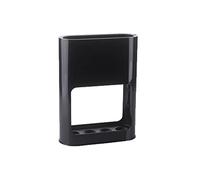 Verve Jelly Umbrella Stand Holder, Plastic Umbrella Stand Storage Rack with Removable Drip Tray for Home Office, Black, 28 * 22 * 9 cm