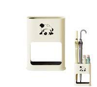 Verve Jelly Umbrella Stand Panda Print Umbrella Holder with Drip Tray Space Saving Organizer Rack for Entryway Corner Home Office Decor