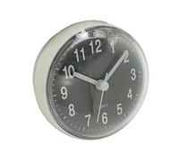Verve Jelly Wall Clock - Waterproof Suction Round Window Mirror Bath Shower Clock for Bathroom, Kitchen - Grey, 2.8 * 2.8 * 1.7in