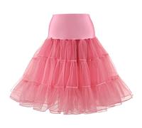 Verve Jelly Women Wedding Petticoat Crinoline Underskirt Slips Underskirt for Women Watermelon Red XXL