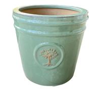 Verve Laurel Wreath Ceramic Plant Pot (Dia) 30Cm, (H)30Cm, 15L