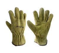Verve Leather Olive Green Leather General Handling Gloves Medium
