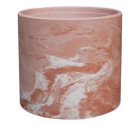 Verve Marble Effect Terracotta Plant Pot (Dia) 19.5Cm, (H)17Cm