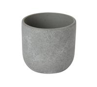 Verve Matt Grey Speckle Concrete Plant Pot (Dia) 10.4Cm, (H)9.5Cm, 500Ml