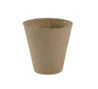 Verve Natural Paper Pulp Plant Pot (Dia) 8Cm, (H)8Cm, Pack Of 24, 200Ml