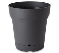 Verve Nurgul Dark Grey Plastic Plant Pot (Dia) 58Cm, (H)58Cm, 92L