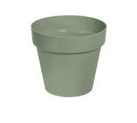 Verve Nurgul Matt Deep Lichen Green Plastic Plant Pot (Dia) 20Cm, (H)17.7Cm, 3.5L