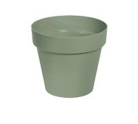 Verve Nurgul Matt Deep Lichen Green Plastic Plant Pot (Dia) 30Cm, (H)26.6Cm, 12L