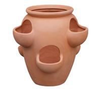 Verve Strawberry 12L Terracotta Ceramic Round Planter (H)27Cm (W)35Cm (D)37Cm