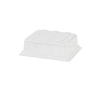 Verve Transparent Rectangular Plastic Gardening Tray Lid, (H)7Cm (W)19Cm