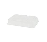 Verve Transparent Rectangular Plastic Gardening Tray Lid, (H)7Cm (W)25Cm