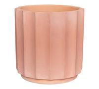Verve Unfinished Ribbed Terracotta Plant Pot (Dia) 34Cm, (H)34Cm