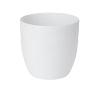Verve White Ceramic Plant Pot (Dia) 27Cm, (H)26Cm, 11L