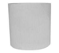 Verve White Terracotta Plant Pot (Dia) 19Cm, (H)19Cm