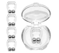 Verveho Magnetic Nose Clip for Snoring (Pack of 5) - Silicone Nose Clip - The Solution for Snoring While Sleeping - Reusable Device for Snoring and Stopping