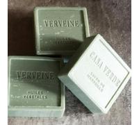 Verveine Floral Scented Soap, Savon de Marseille Soap, Square Soap Bar, Green Soap Bar, Bathroom Toiletries Gift, Hand Soap, Natural Ingredients Soap Bar