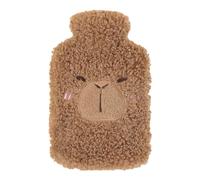 VERVEIO Plush Hot Water Bottle with Soft Cover, 1L Reusable Hot Water Bag for Pain Relief, Cramps & Warm Comfort