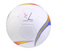 VERVELINE Savage TPU Soccer Ball for Youth & Adults | Size 5 Soccer Balls | Best for Clubs & Academies | Indoor & Outdoor Practice & Training Soccerball, White/Yellow/Red/Blue