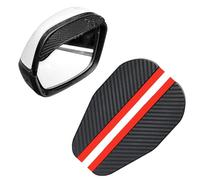 VERVELINK 1 Pair Wing Mirror Rain Deflectors for NIS-san Juke, Car Side Mirror Rain Protector Carbon Fiber Style Eyebrow Cover Rear View Mirror Cover Accessories