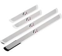 VERVELINK 4Pcs Car Outer Door Sill Kick Plates Protector Accessories for ARONA ATECA FR Kick Plates Scuff Guard Threshold Styling Decoration Stainless Steel Material