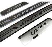 VERVELINK 4Pcs Door Sill Guards Stainless Steel Fit for Hon-da JAZZ 2020 2021 2022 Anti-Corrosion Scratch Guard 3M Pro Installation Kit Auto Welcome Pedal Kick Plates Scuff Guard