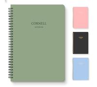 Verveorig Hardcover Cornell Notes Notebook for Note Taking, 7.2” x 10”