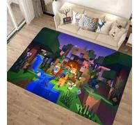 VerViento Game Room Rug, Pixel Block Theme Carpet Gaming Floor Mat Rugs for Boys Bedroom Playroom Kids Room Decor (32X48INCH)