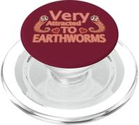 Very Attracted To Earthworms Funny Worm Farming PopSockets PopGrip for MagSafe