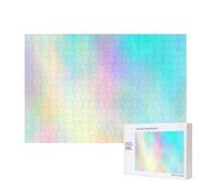 Very Beautiful Rainbow Texture Hologram Foil,300 Pieces Wooden Jigsaw Family Game Jigsaw Puzzles for Adults Teens Home Decor