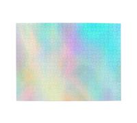Very Beautiful Rainbow Texture Hologram Foil,500 Pieces Puzzles for Adults-Wooden Jigsaw Puzzle for Adults Elderly