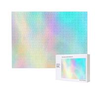 Very Beautiful Rainbow Texture Hologram Foil,500 Pieces Wooden Jigsaw Family Game Jigsaw Puzzles for Adults Teens Home Decor