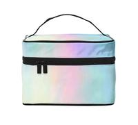 Very Beautiful Rainbow Texture Hologram Foil, Makeup Bag, Portable Cosmetic Bag for Women - Travel Cosmetic Organizer, Toiletry Pouch, The Go-to Gift That Never Disappoints for Special Moments